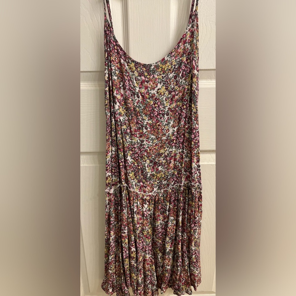wild fable Floral Sundress in Burgundy Floral Pattern